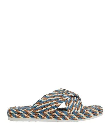 Pastel blue Plain weave Sandals