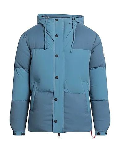 Pastel blue Plain weave Shell  jacket