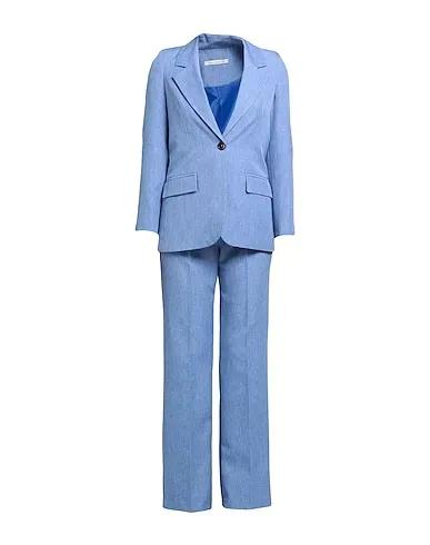 Pastel blue Plain weave Suit