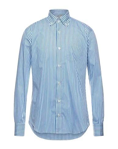 Pastel blue Poplin Striped shirt
