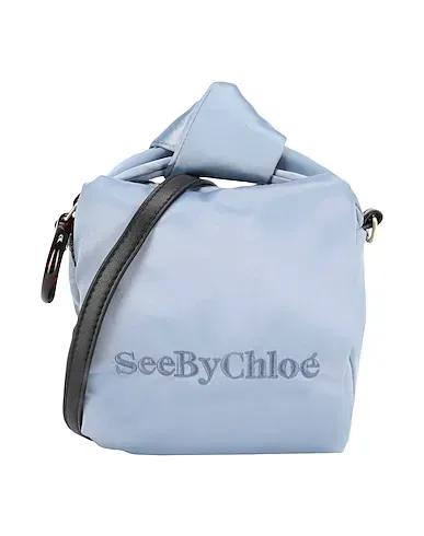 Pastel blue Satin Cross-body bags