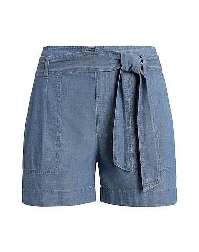 Pastel blue Shorts & Bermuda BELTED CHAMBRAY SHORT
