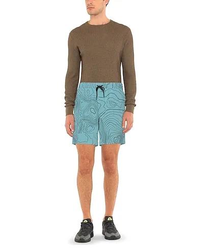 Pastel blue Techno fabric Shorts & Bermuda