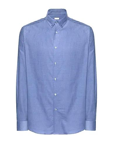 Pastel blue Velvet Solid color shirt