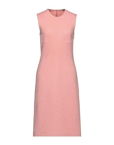 Pastel pink Bouclé Midi dress