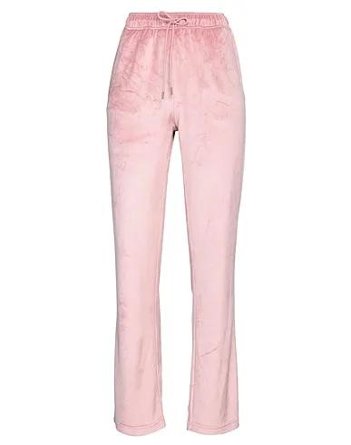 Pastel pink Chenille Casual pants