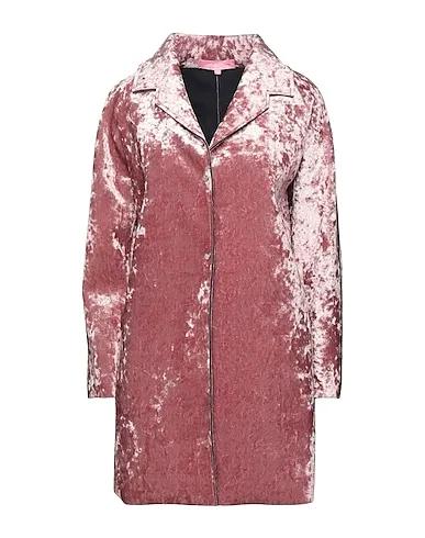 Pastel pink Chenille Full-length jacket