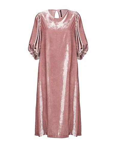 Pastel pink Chenille Midi dress