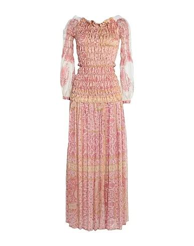 Pastel pink Chiffon Long dress