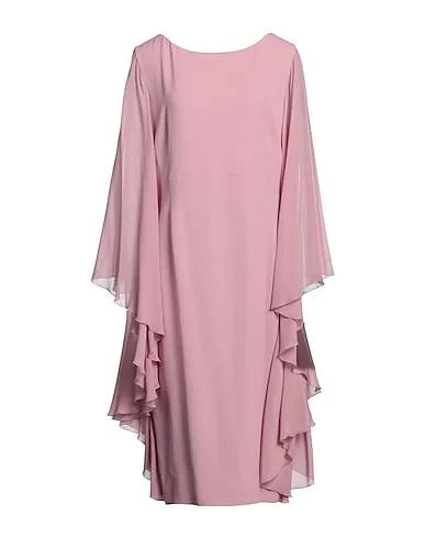 Pastel pink Chiffon Midi dress