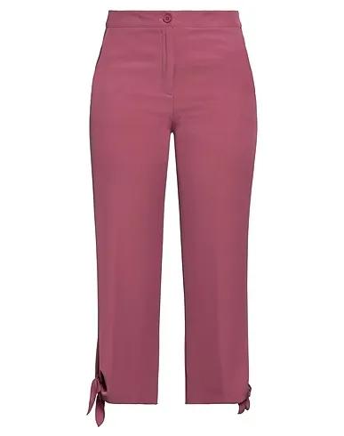 Pastel pink Crêpe Casual pants