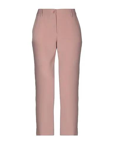 Pastel pink Crêpe Cropped pants & culottes