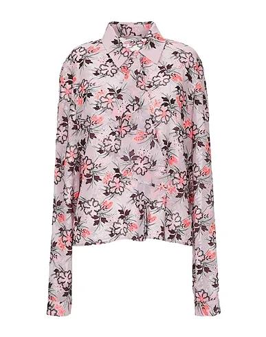 Pastel pink Crêpe Floral shirts & blouses