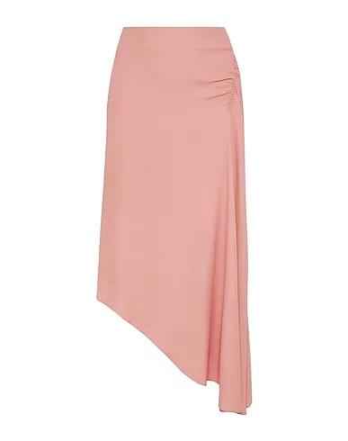 Pastel pink Crêpe Maxi Skirts