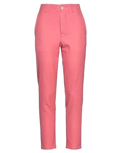Pastel pink Flannel Casual pants