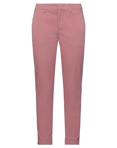 Pastel pink Gabardine Cropped pants & culottes