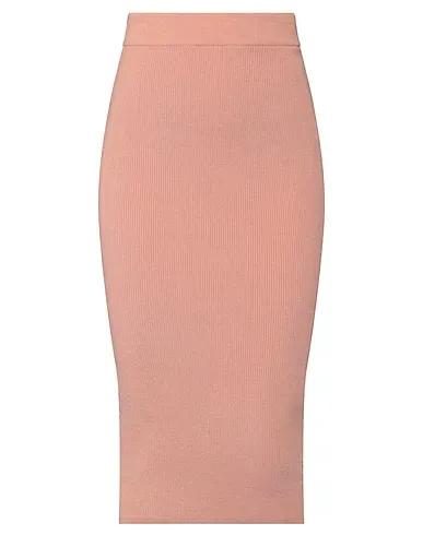 Pastel pink Jersey Midi skirt