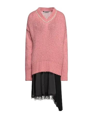 Pastel pink Knitted Midi dress