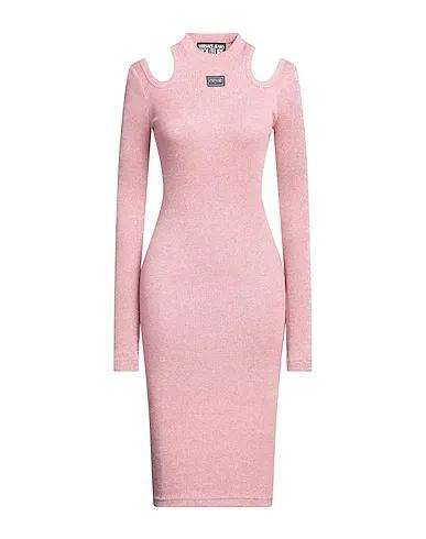 Pastel pink Knitted Midi dress