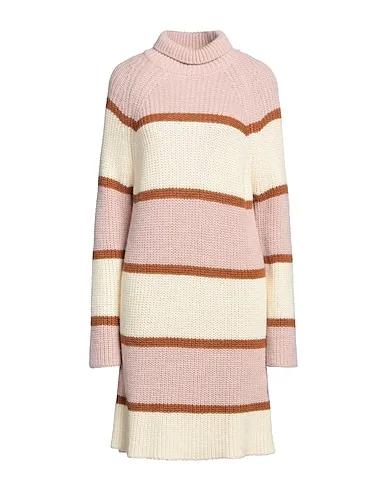 Pastel pink Knitted Office dress