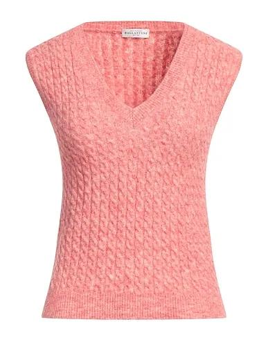Pastel pink Knitted Sleeveless sweater
