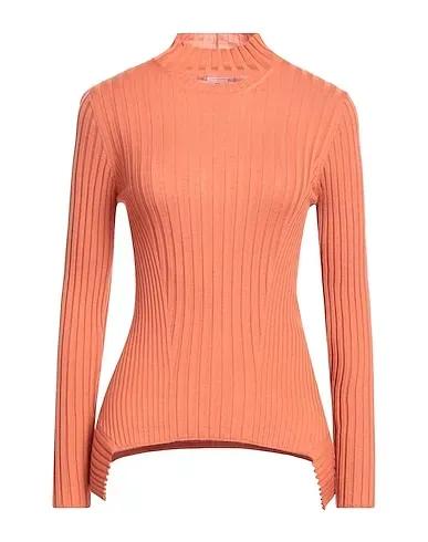 Pastel pink Knitted Turtleneck CASHMERE TOP LONG SLEEVES
