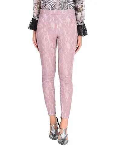 Pastel pink Lace Casual pants