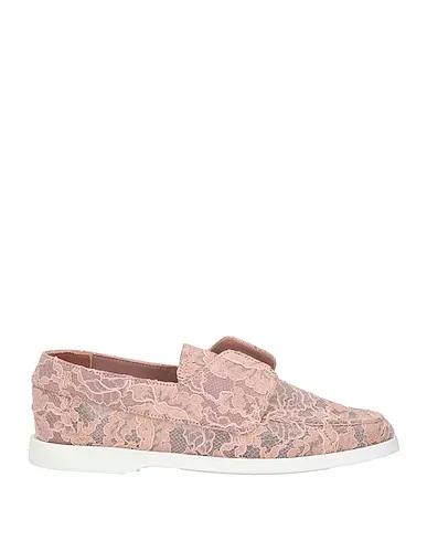 Pastel pink Lace Loafers
