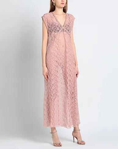 Pastel pink Lace Long dress