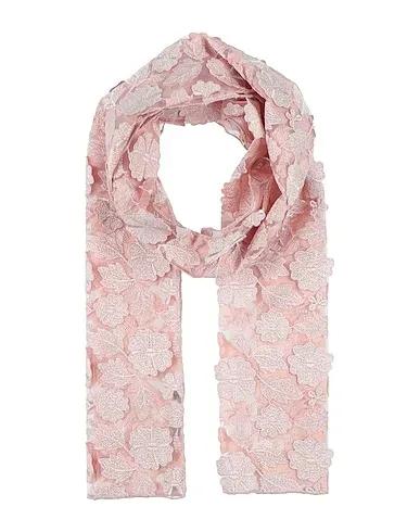 Pastel pink Lace Scarves and foulards