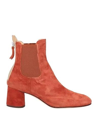 Pastel pink Leather Ankle boot