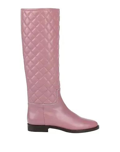 Pastel pink Leather Boots