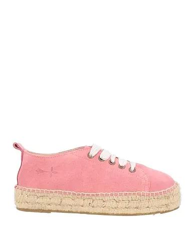 Pastel pink Leather Espadrilles