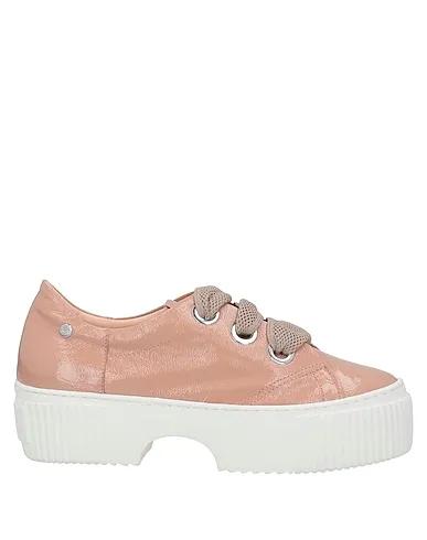 Pastel pink Leather Laced shoes