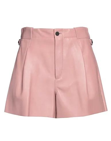 Pastel pink Leather Leather pant
