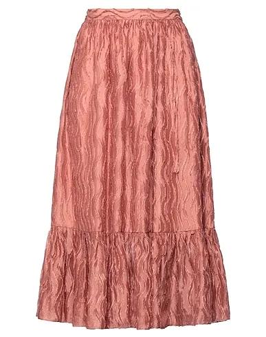 Pastel pink Organza Midi skirt