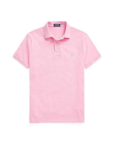 Pastel pink Piqué Polo shirt SLIM FIT MESH POLO SHIRT
