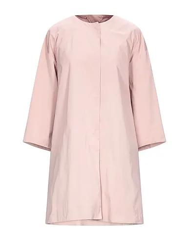 Pastel pink Plain weave Full-length jacket