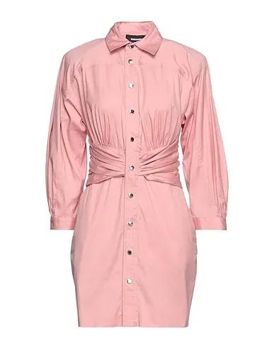Pastel pink Plain weave Office dress