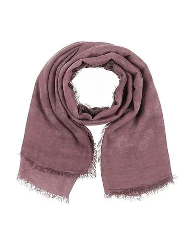 Pastel pink Plain weave Scarves and foulards