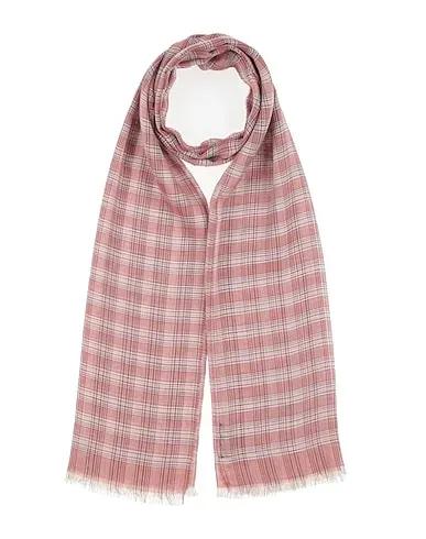 Pastel pink Plain weave Scarves and foulards