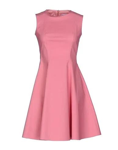 Pastel pink Plain weave Short dress