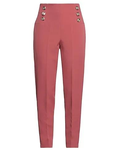 Pastel pink Satin Casual pants
