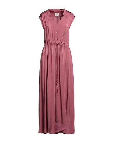 Pastel pink Satin Long dress