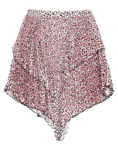 Pastel pink Satin Mini skirt