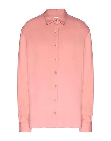 Pastel pink Solid color shirts & blouses VISCOSE ESSENTIAL L/SLEEVE SHIRT
