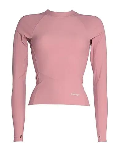Pastel pink Synthetic fabric T-shirt