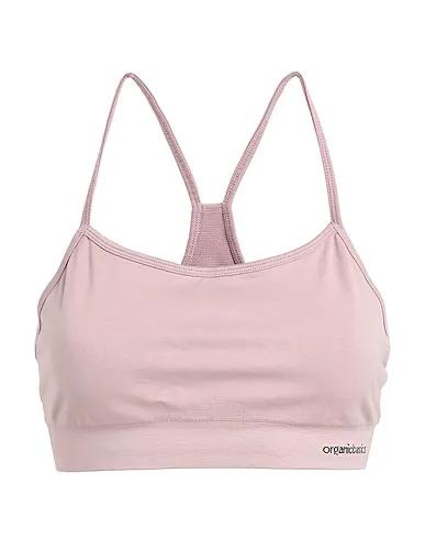 Pastel pink Synthetic fabric Top ACTIVE SPORTS BRA 
