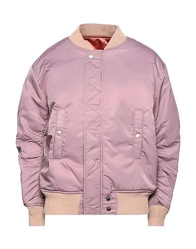 Pastel pink Techno fabric Bomber