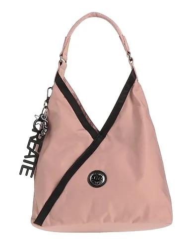 Pastel pink Techno fabric Handbag